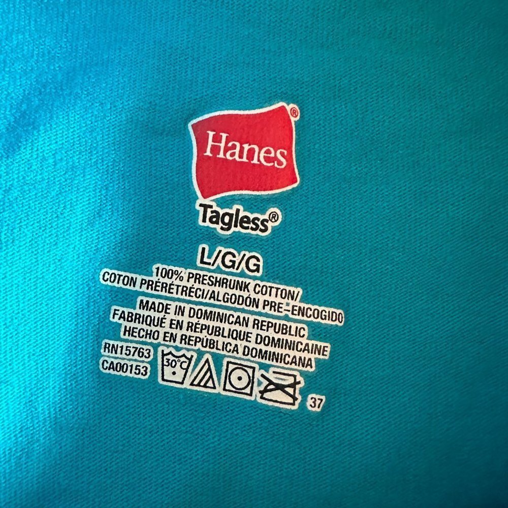 Hanes 2018 Awhonn Convention Tampa Florida Teal T-shirt Size L - Picture 8 of 14